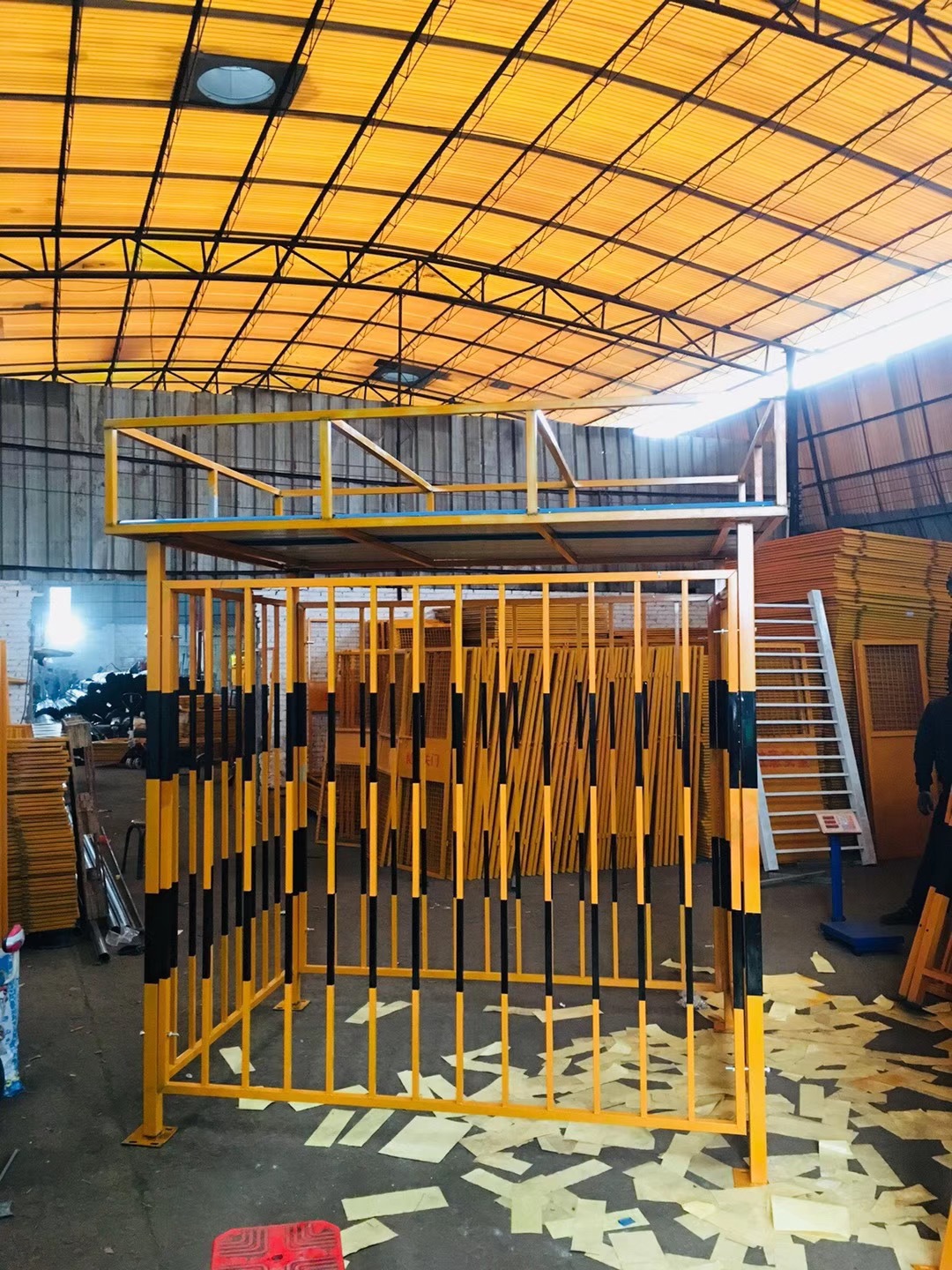 建筑工地定型化一二级配电箱防护棚可拆镀锌管电力设备防护栏