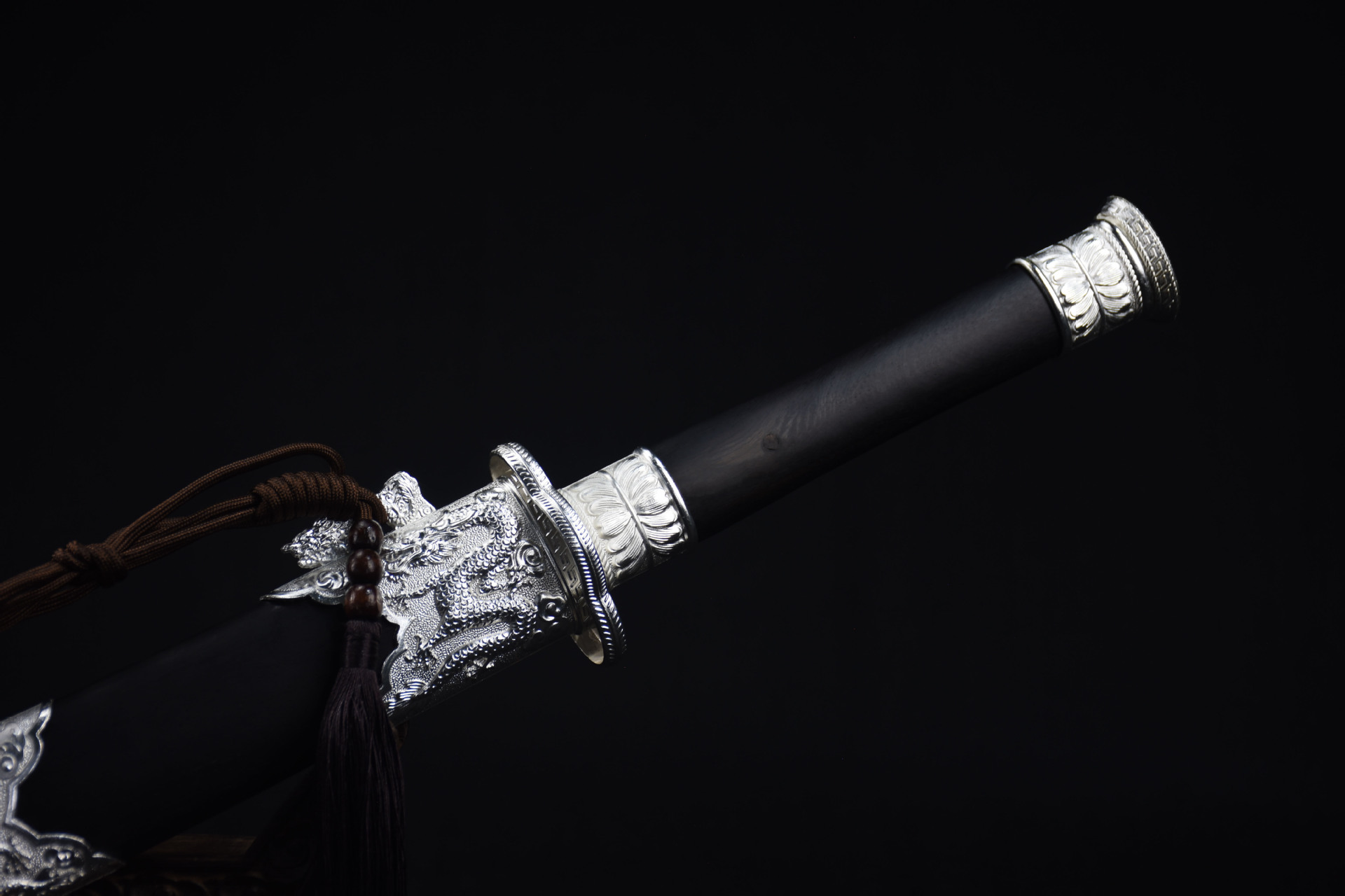 龙泉市刀剑高锰钢镇宅宝剑传统康熙战刀一体双手刀收藏刀具未开刃