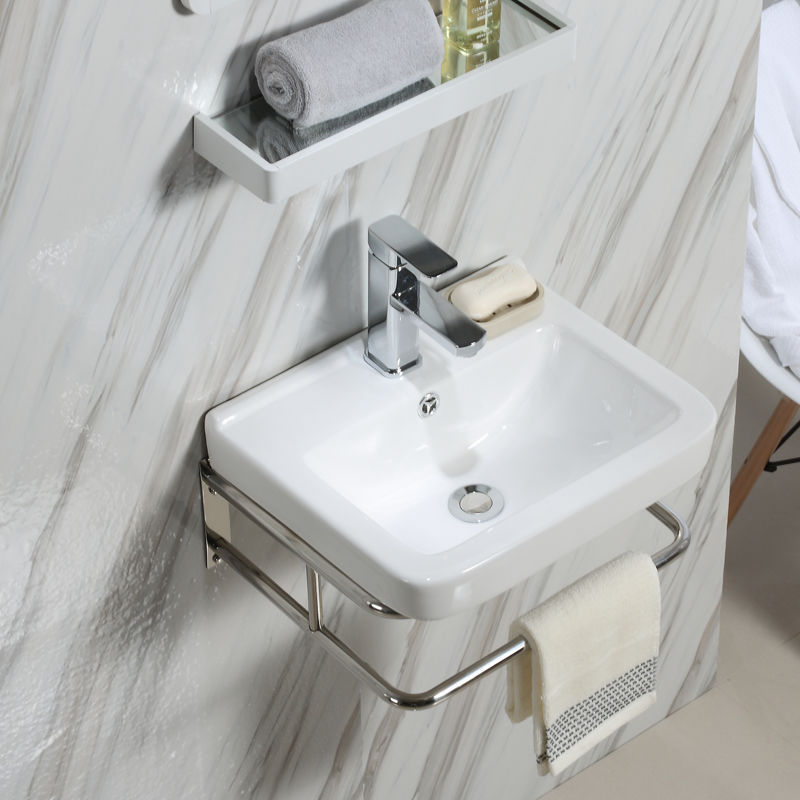 挂墙式洗脸盆简易小卫生间洗手盆小户型迷你阳台厕所家用陶瓷面盆