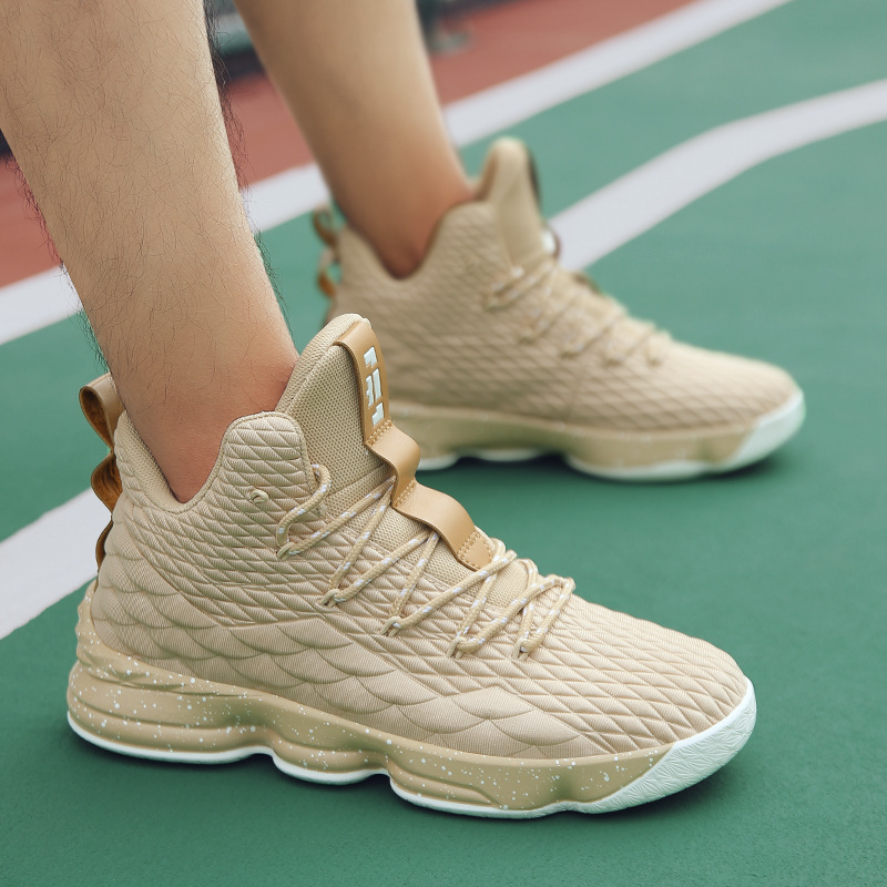 2021春夏新款鸳鸯篮球鞋男女高帮轻便透气情侣学生青年跑步运动鞋