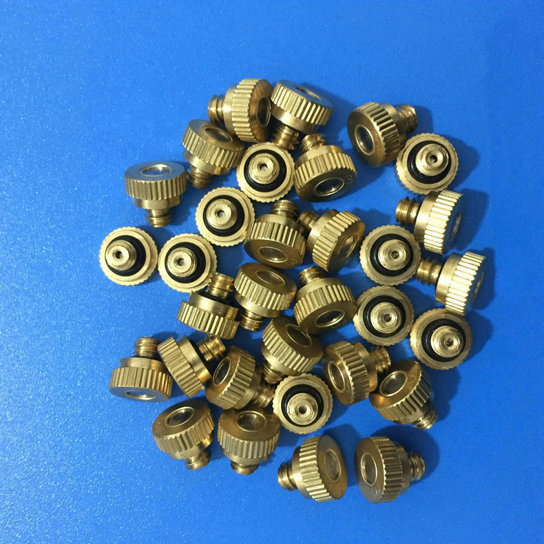 一节低压雾化喷雾头 自来水可用雾化喷嘴 孔径1-8号可选雾化喷头