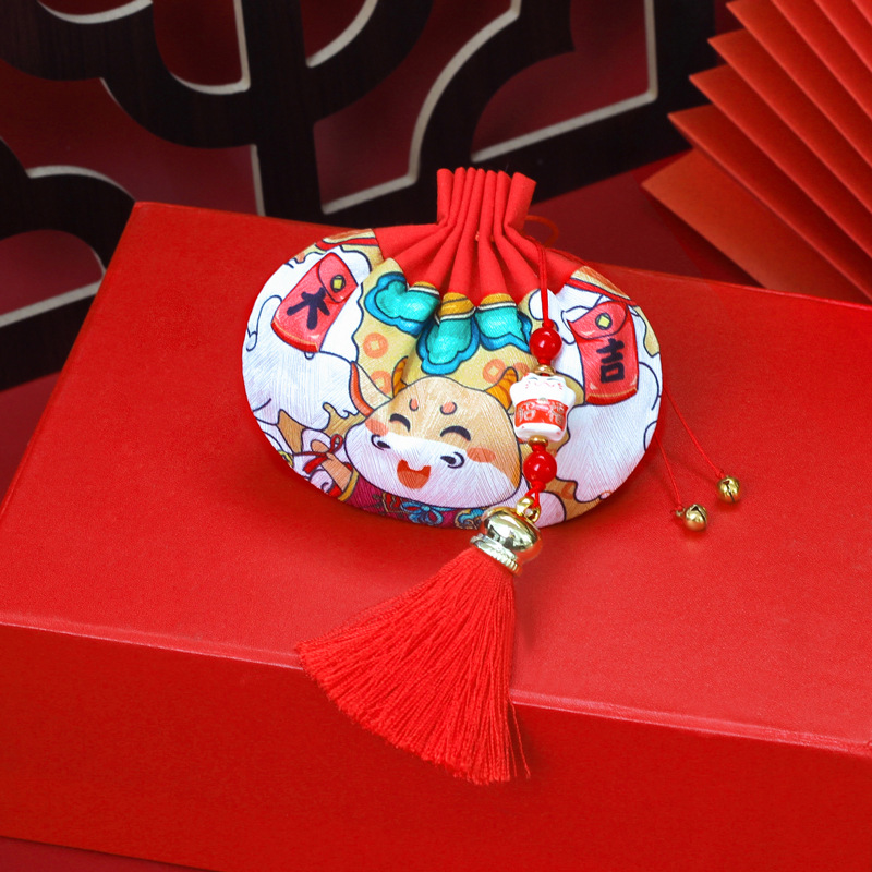 【钱丽】香包香囊仿真丝荷包福袋车挂牛香袋空袋批发订制