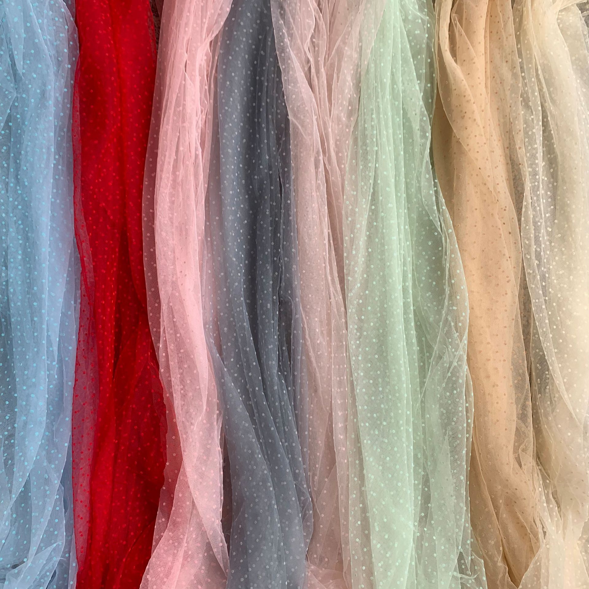 彩色网布网眼布