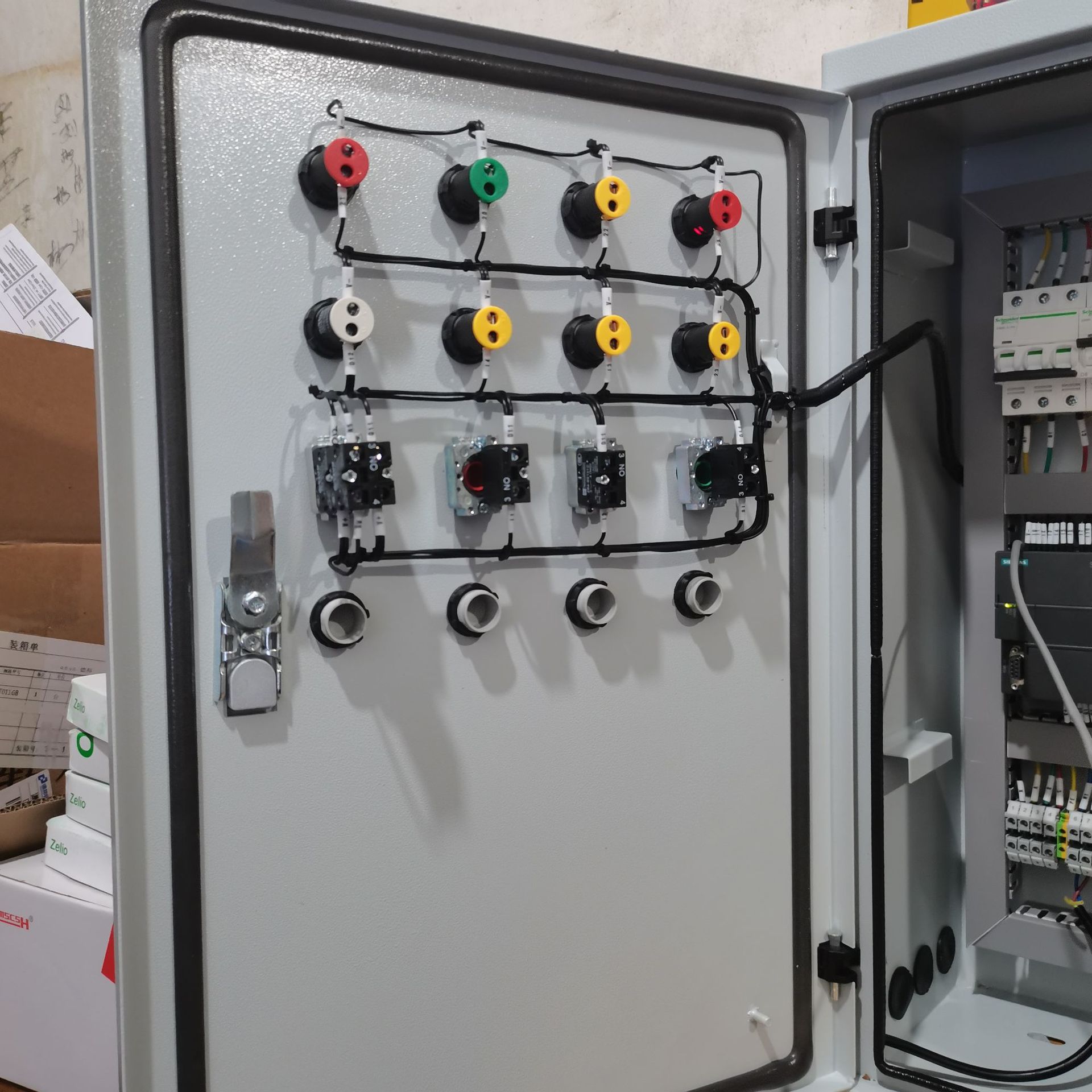 温州液压站阀门配套ups不间断电源plc触摸屏无线控制系统控制柜