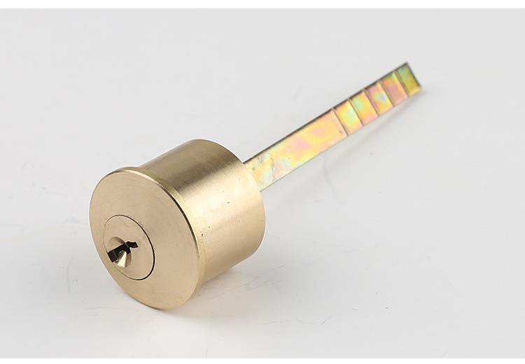 1073纯铜电控锁锁芯 外装门锁芯 偏芯正芯 防盗门一字锁芯