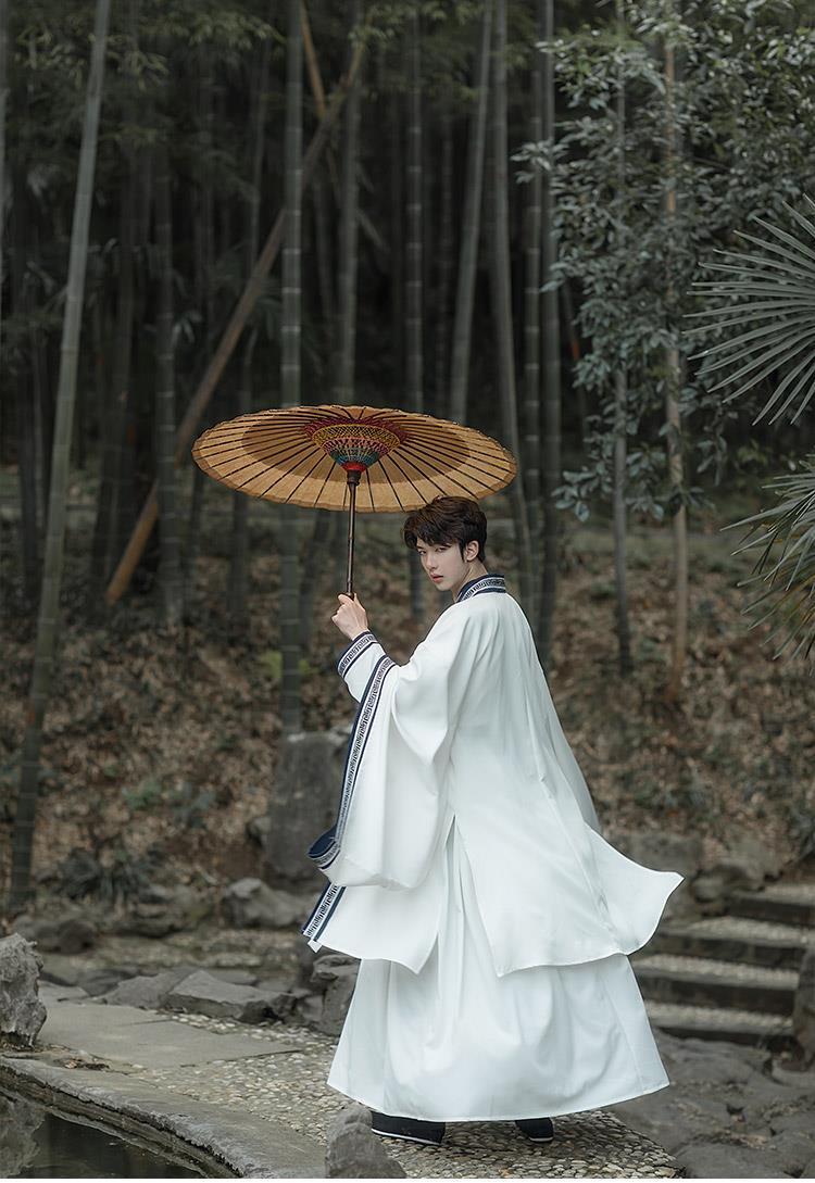 新款原创改良传统汉服男装中国风古装汉服男成人重工交领齐腰襦裙