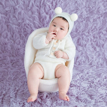 跨境婴儿拍照连体衣服新款百天宝宝拍照儿童摄影服装纯棉春秋套装