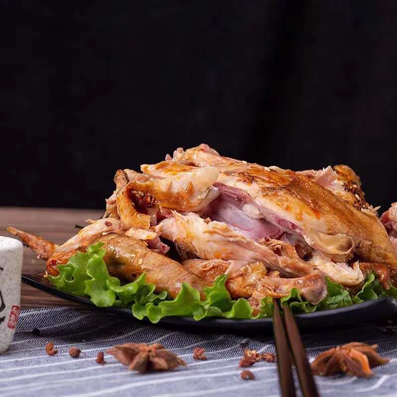 沈氏扒鸡麻油鸡德州扒鸡熟食卤味五香麻辣酱货500克*6袋礼盒装