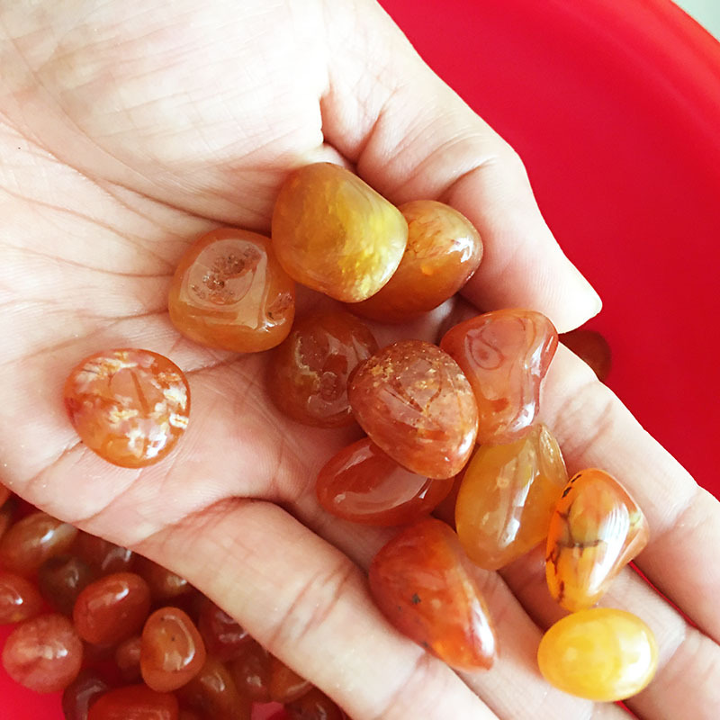 天然红玉髓原石 把玩件原石水晶石头摆件玛瑙把玩件矿物标本原石