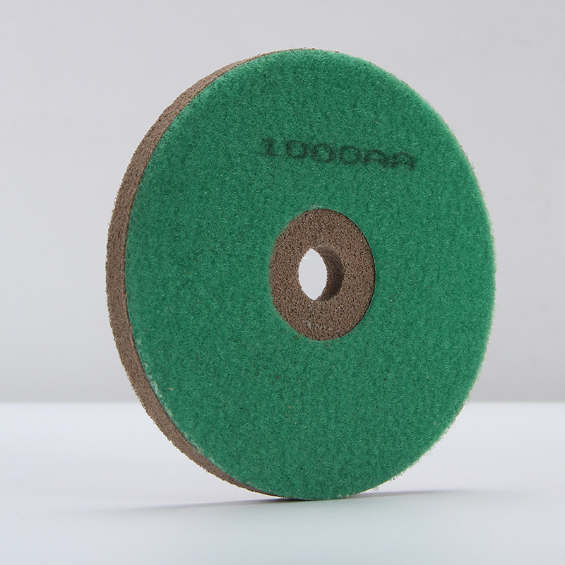 伟艺4寸8cm石材海绵抛石材抛光片平面抛光片纤维磨片