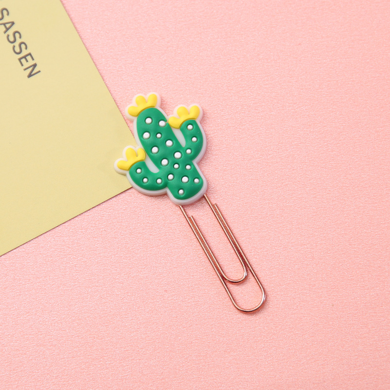 Korean Creative Cartoon Bookmark Student Paper Clip Bookmark Clip Metal Clip Shaped Paper Clips Decoration Small Pin