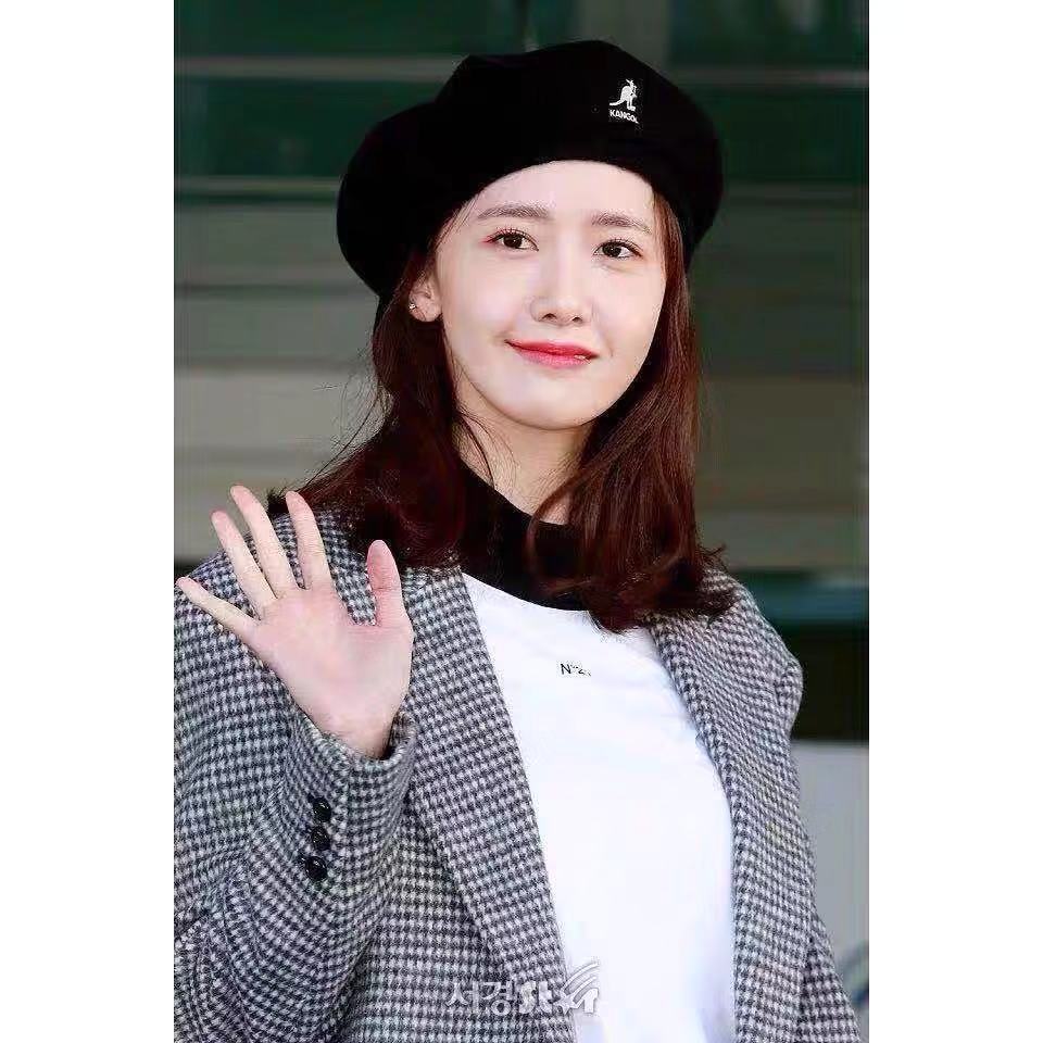 kangol袋鼠南瓜贝雷帽有顶钮泫雅南瓜帽林允儿同款羊毛贝雷帽