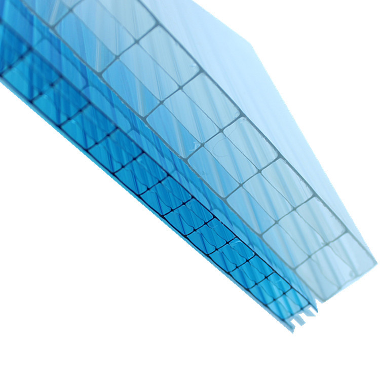 pc阳光板 透明中空 四层小格子中空板 温室大棚四层中空阳光板