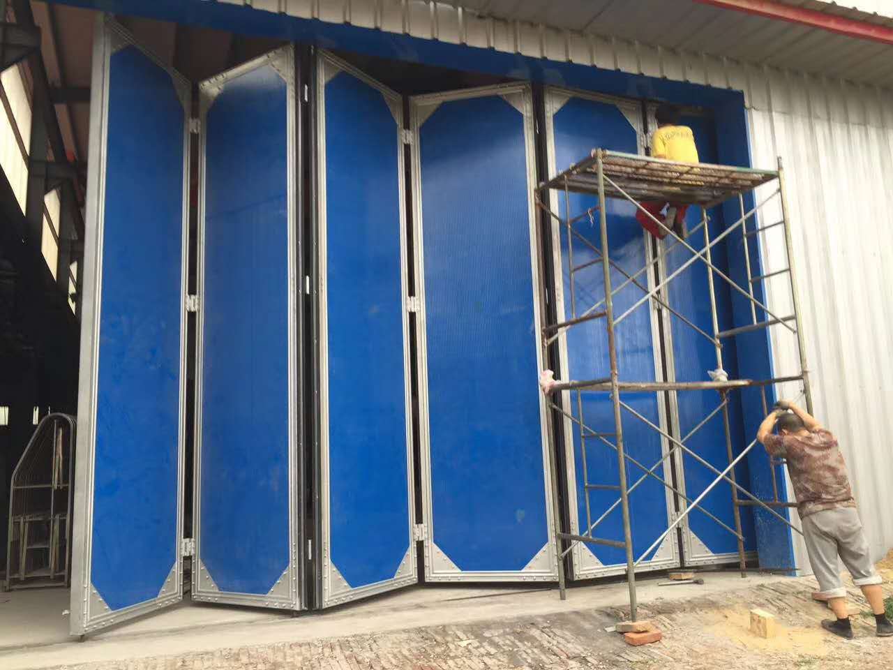 工业折叠门推拉门 车间电动平开门平移门 冷库保温门 垂直提升门