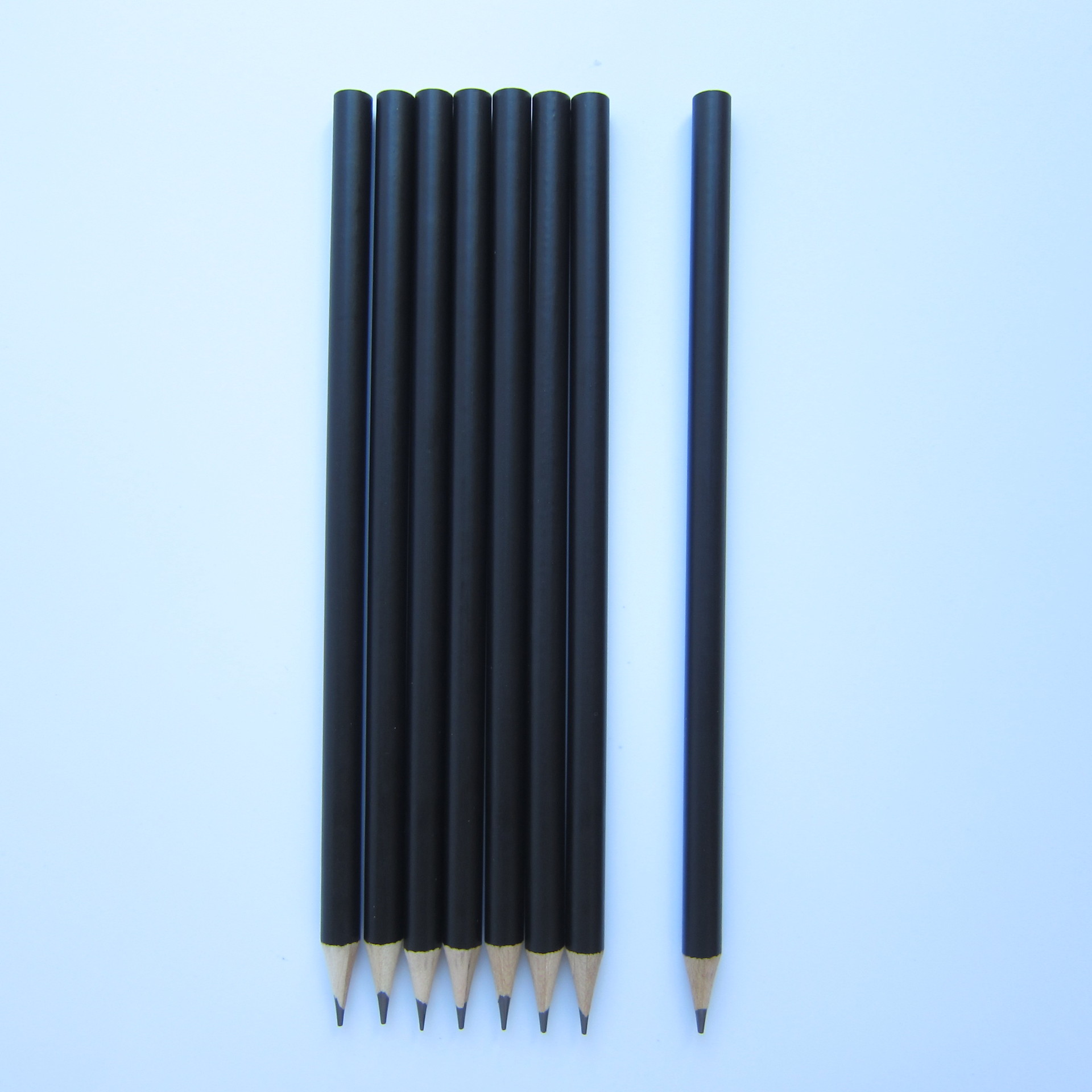 工厂定做2# hb铅笔 hb圆杆黑色铅笔