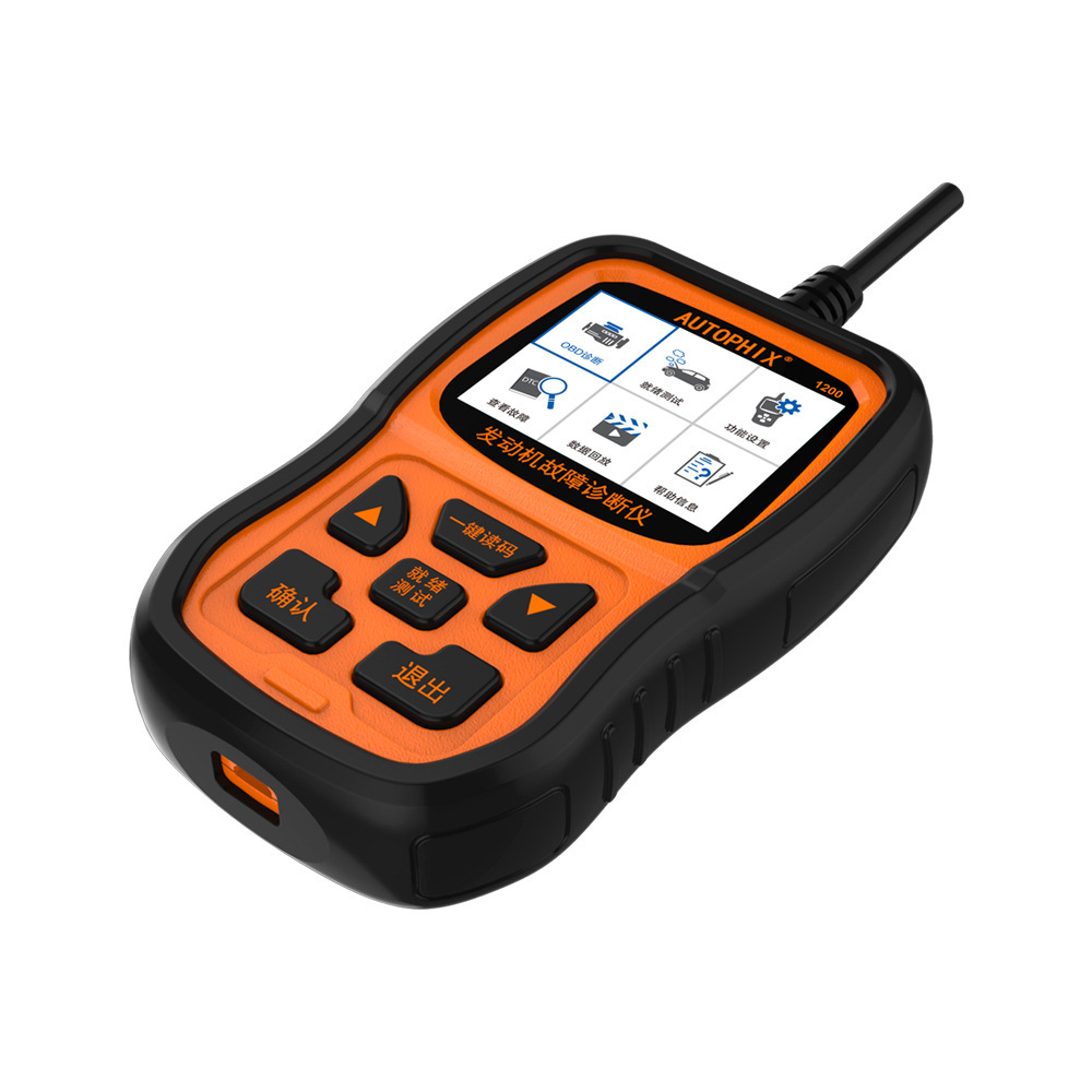 om123汽车故障灯诊断检测解码仪通用obd2电脑发动机故障码清除器