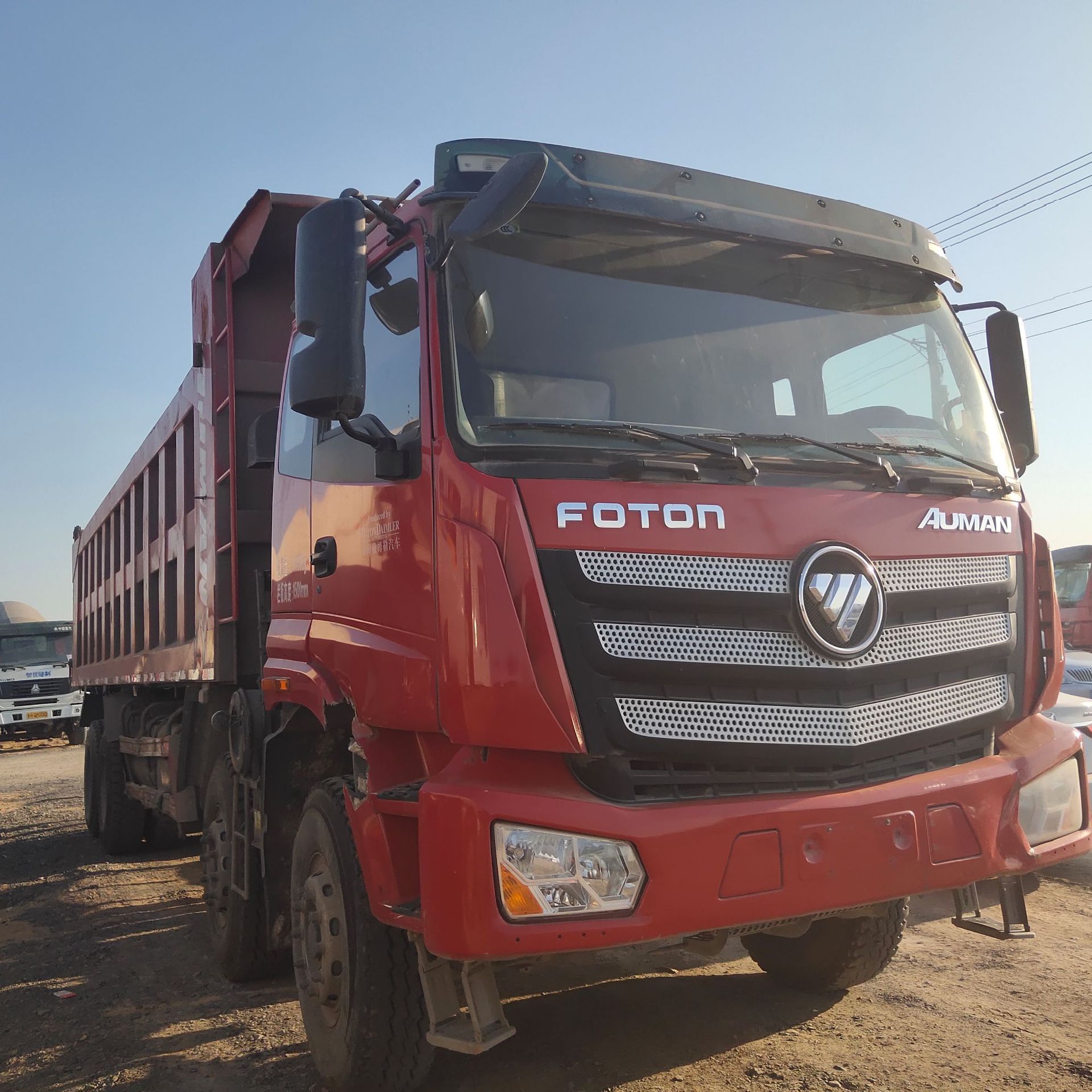 销售二手前四后八自卸车 18年欧曼前四后八翻斗车 8米自卸泥头车