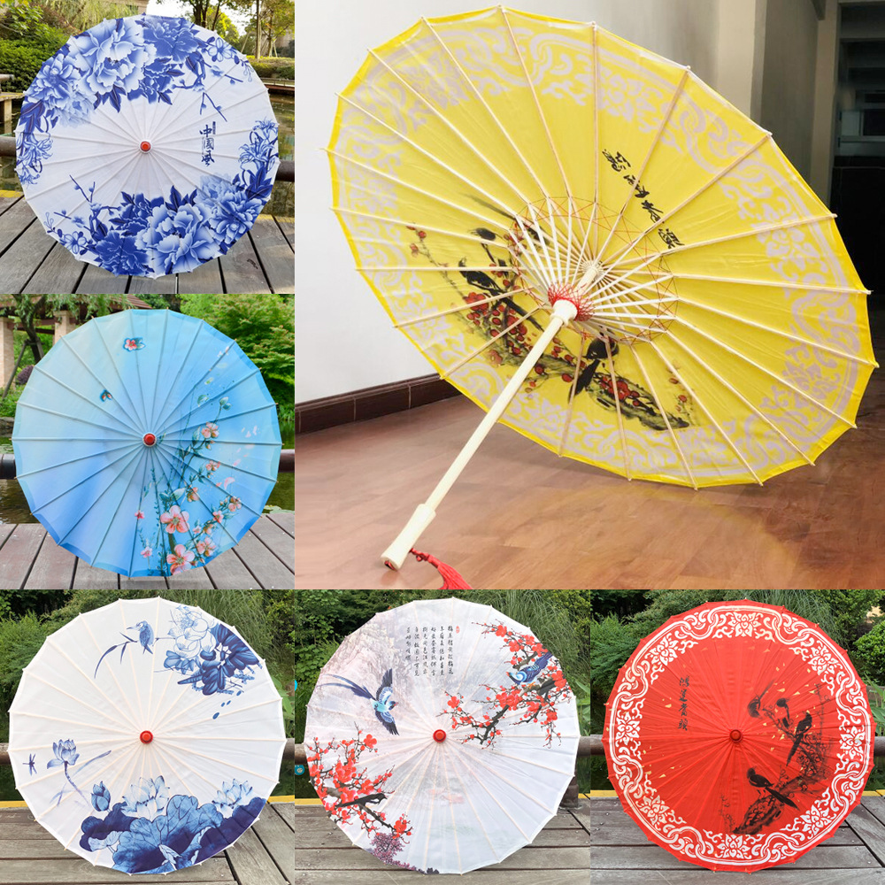 古风油纸伞古装工艺伞古典演出道具绸布伞中国风汉服舞蹈装饰伞