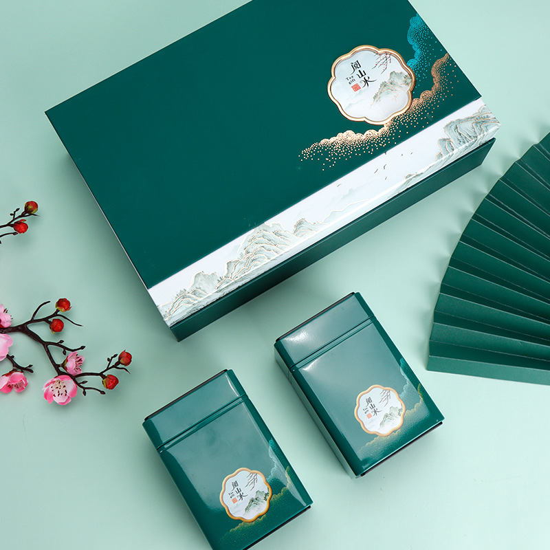 绿茶茶叶包装空礼盒通用250g碧螺春包装盒一斤黄山毛峰礼盒装空盒