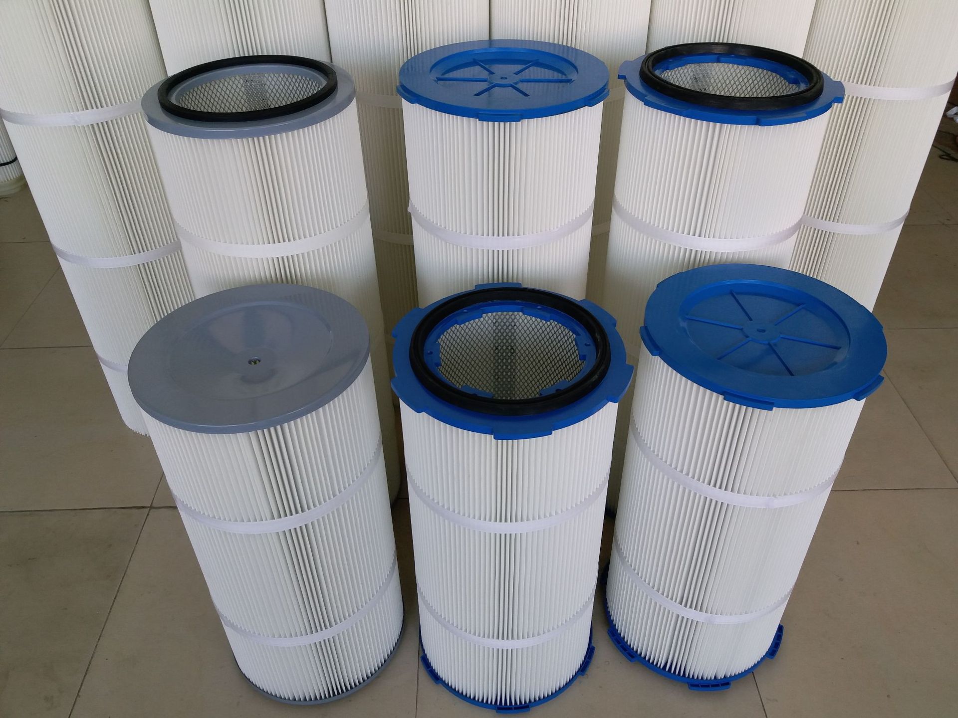 集尘机粉尘滤筒 纺织除尘滤筒滤芯370*310聚酯纤维ptfe覆膜滤筒