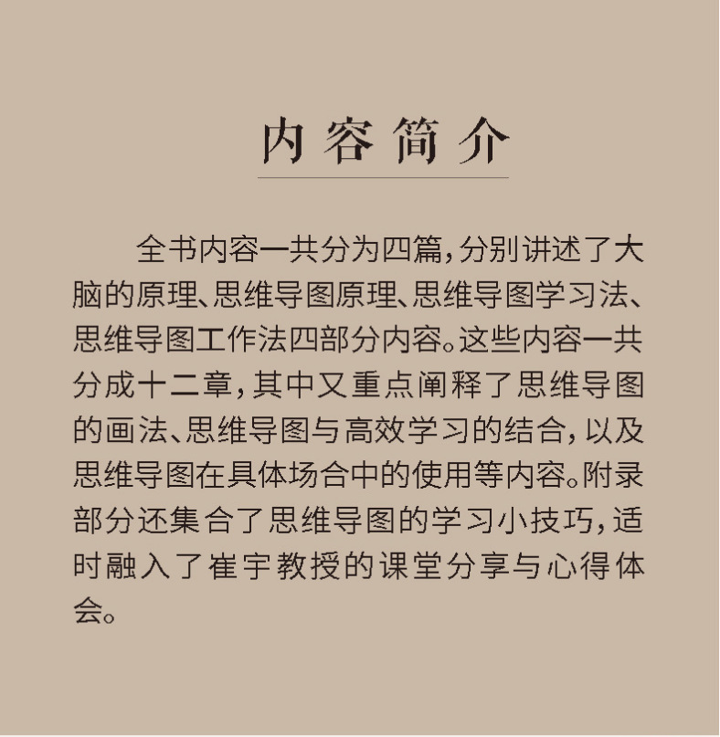 正版听崔宇讲思维导图记忆训练书籍脑力开发潜能思维导图逻辑学书