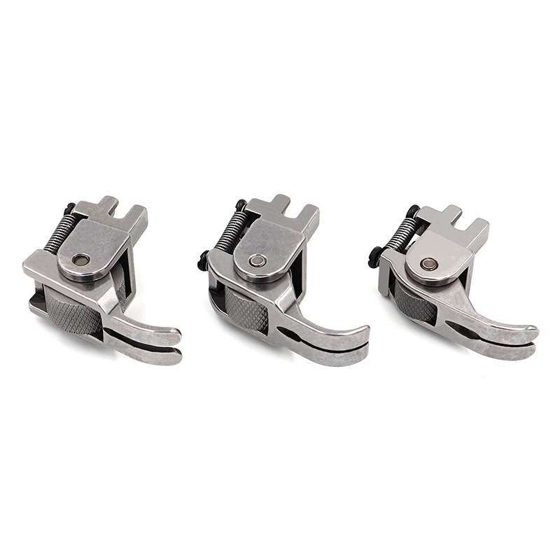 新款平车可调压力薄厚料滚轮压脚 皮革平车轮子压脚 沙发窗帘专用