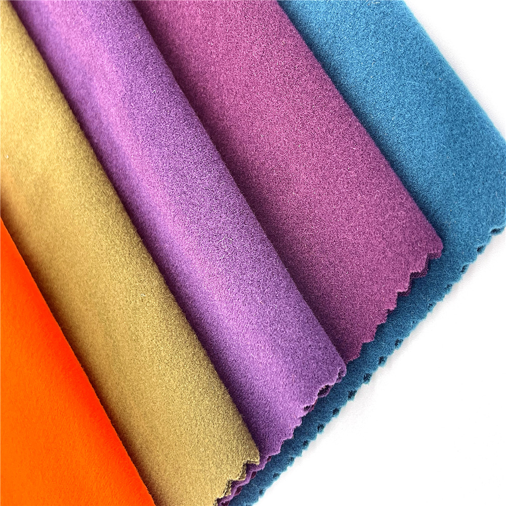 厂家直销经编涤氨 起绒布 弹力拉毛针织布