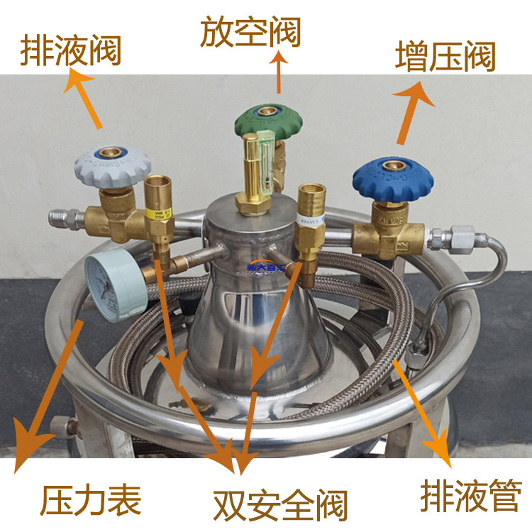 100升自增压液氮罐 滴氮机补氮罐 ydz-100自增压液氮容器 新乡供