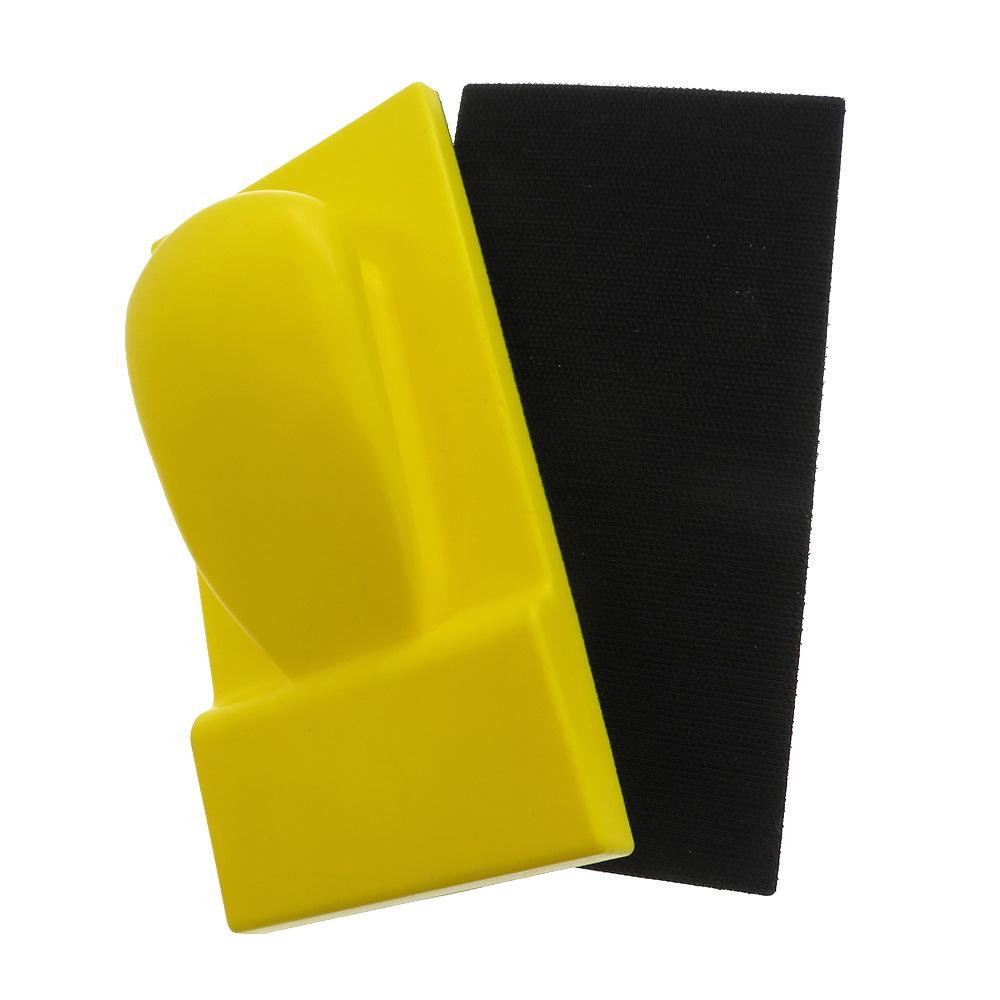 95*185mm手磨板自粘植绒砂纸磨灰手推板原子灰打磨板 一件代发