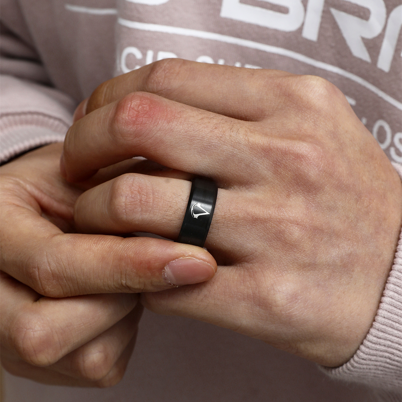 8mm不锈钢戒指尾戒男戒指环 速卖通ebay热销