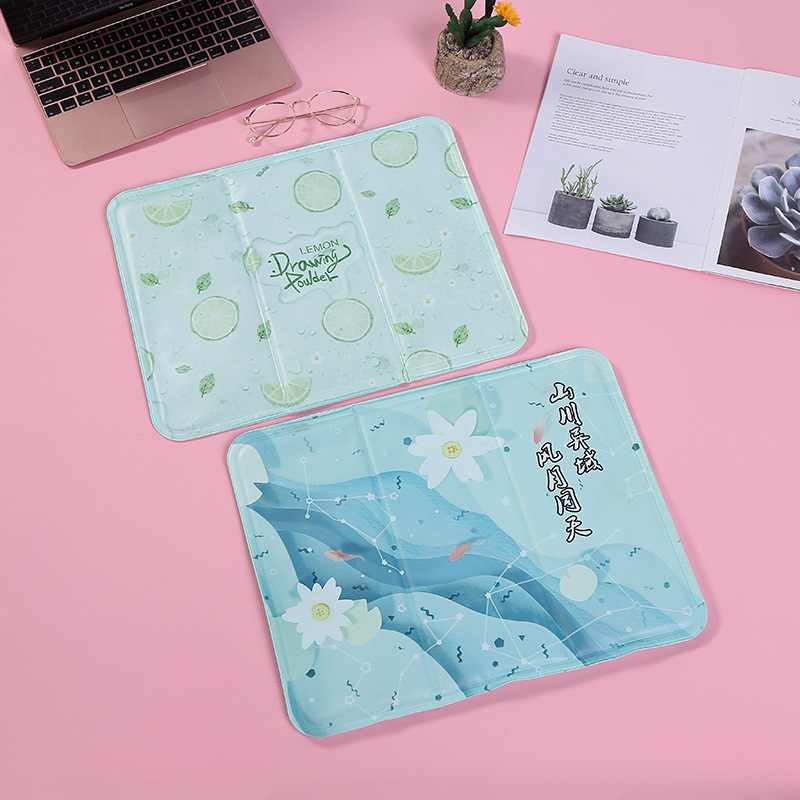 Hot-Selling New Arrival Cartoon Transparent Ice Pad Summer Office Cooling Refrigeration Sharp Tool Cute Student Ice Pad Wholesale