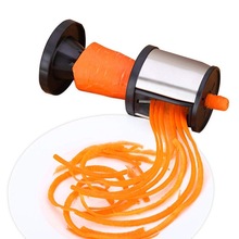 厨房小工具螺旋胡萝卜切花器刨丝器创意厨房擦丝刀漏斗切丝器