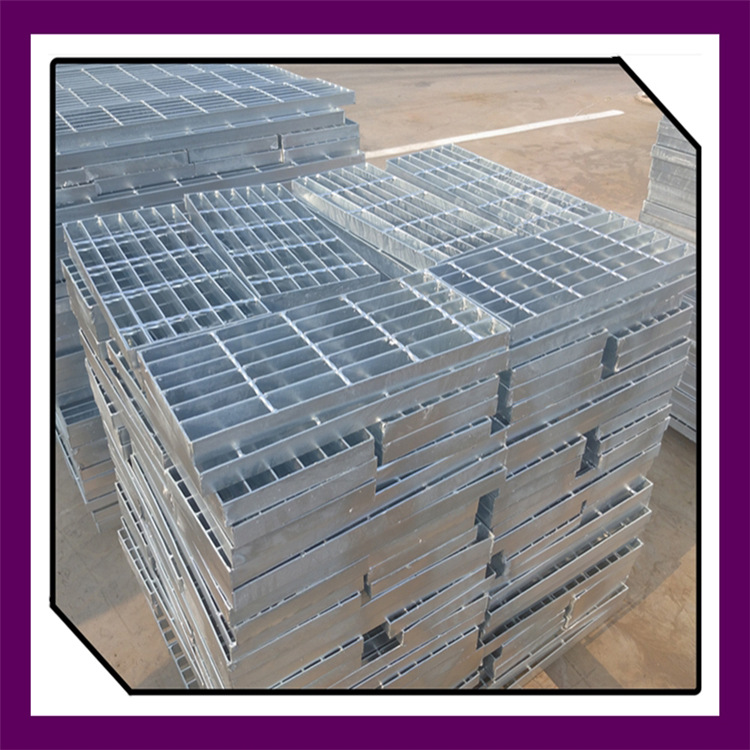 镀锌钢格删板维修平台钢格板热镀锌截水沟盖板铁楼梯台阶板钢格板