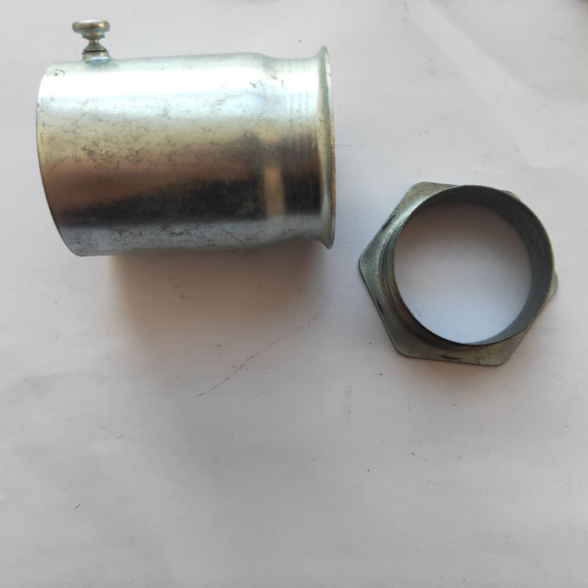 jdg盒接锁螺母内罗接 kbg管内丝铁罗接 扣压式连接锁扣线管锁母