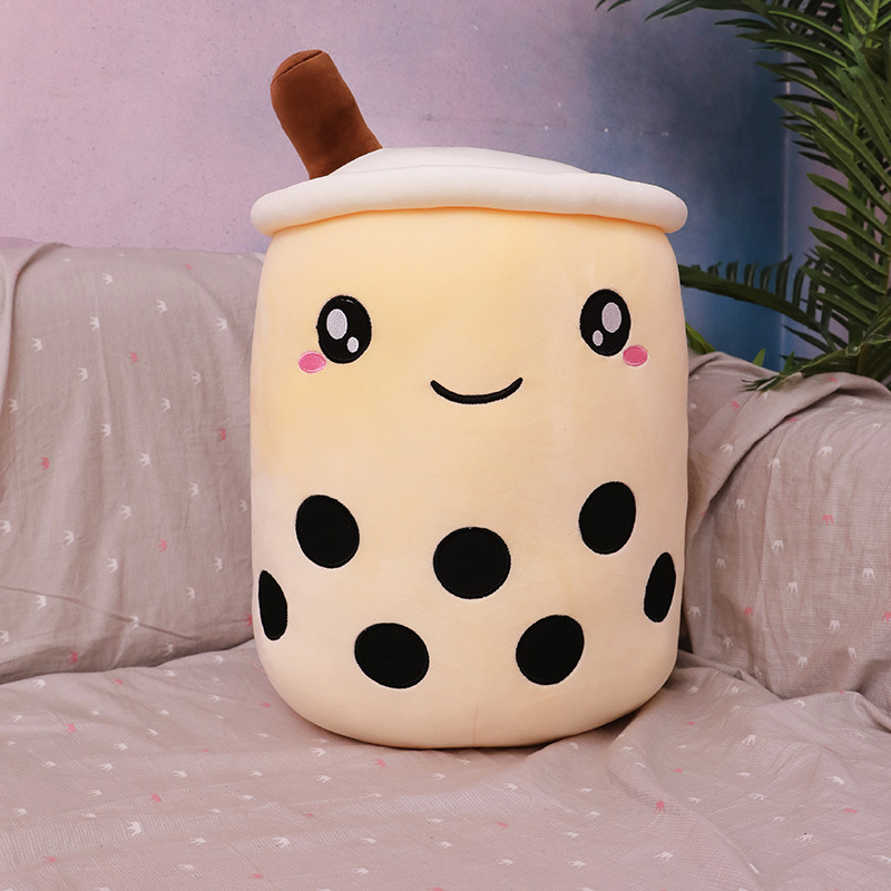 Wholesale Simulation Milky Tea Cup Pillow Cushion Doll Cross-Border Plush Toy Bubble Tea Doll Doll Decoration