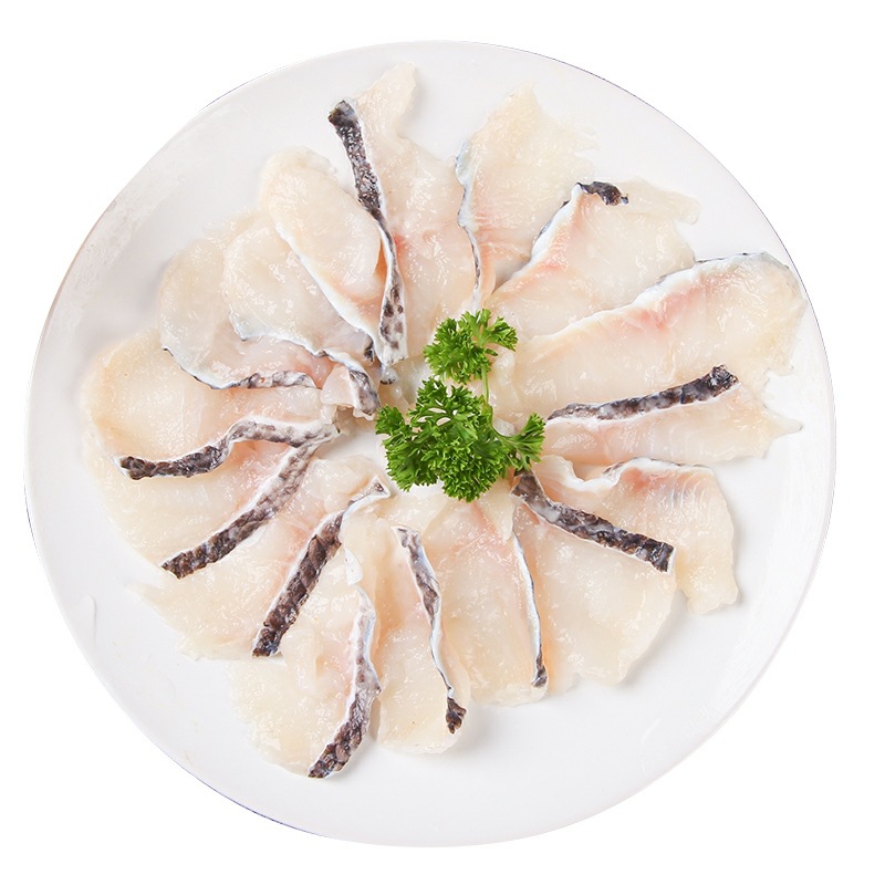 免浆速冻黑鱼片酸菜鱼水煮鱼无骨鱼片鱼中段火锅水产鱼肉250g*1 h