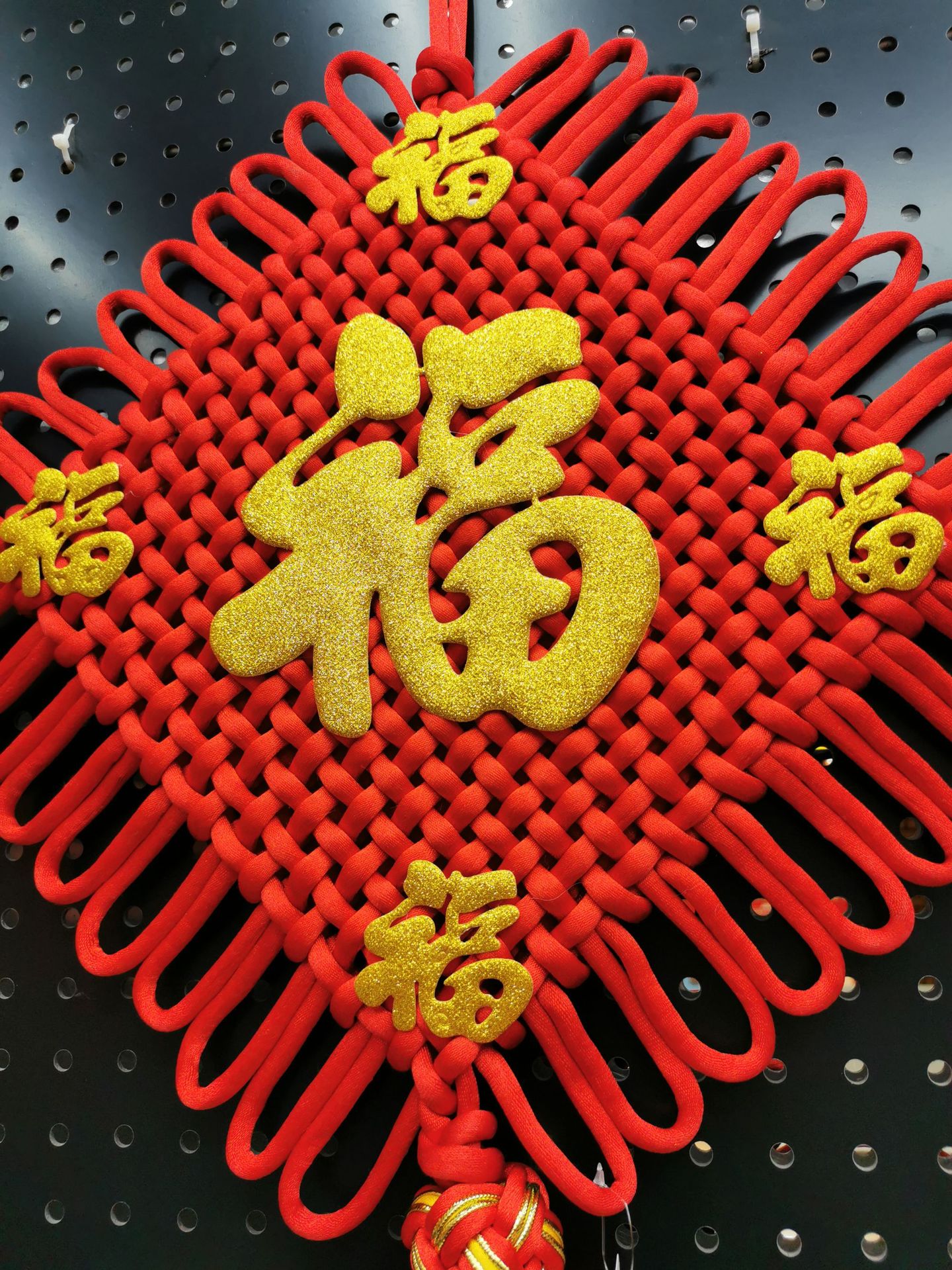 高档如意结福中国结挂件粗线客厅背景墙装饰卧室门上新居招财红色