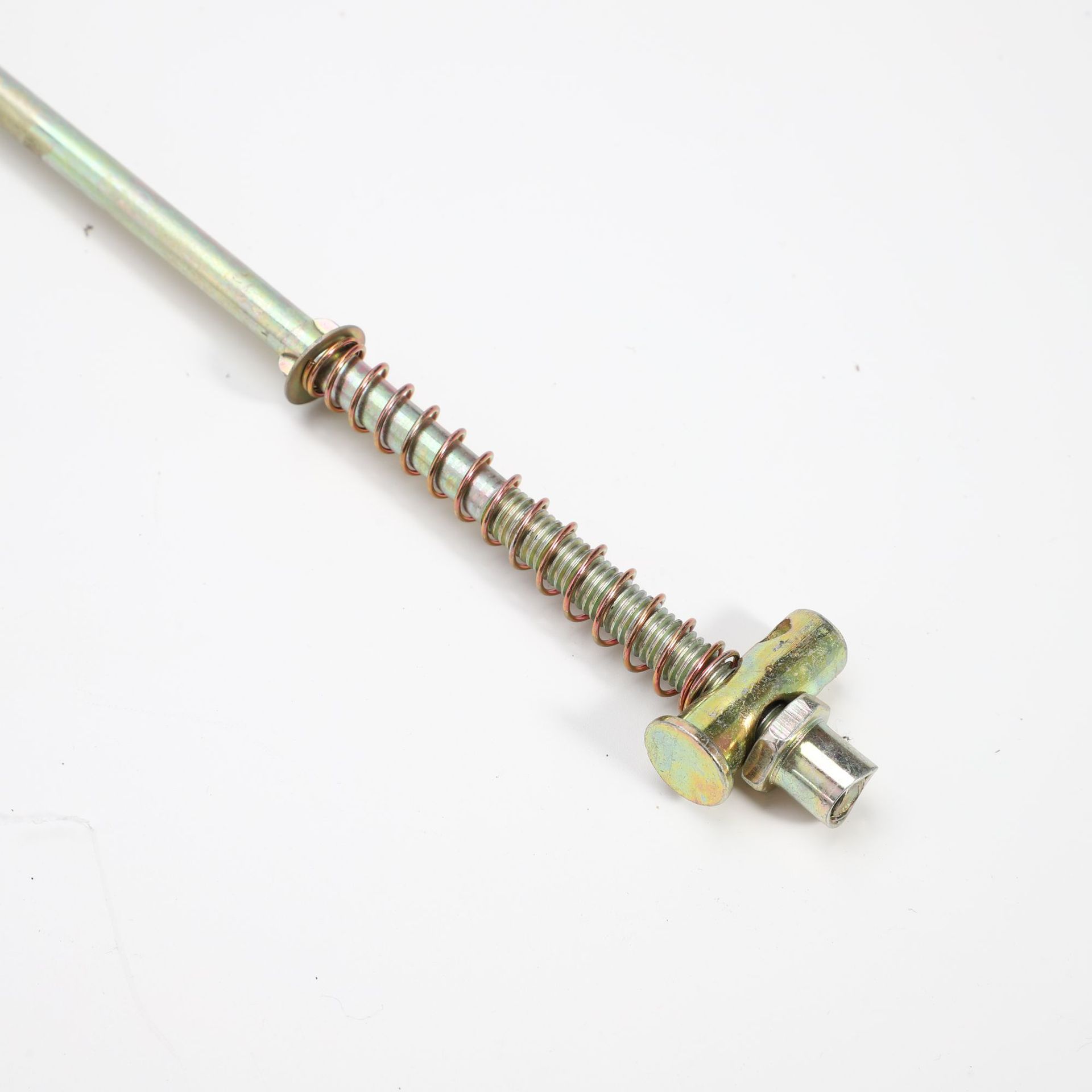 电动三轮车刹车拉杆单钩脚刹拉杆机械刹连杆单勾后桥刹车配件