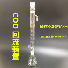 COD回流装置测定 250ml 球形冷凝管24口+三角烧瓶 250/24口标准口