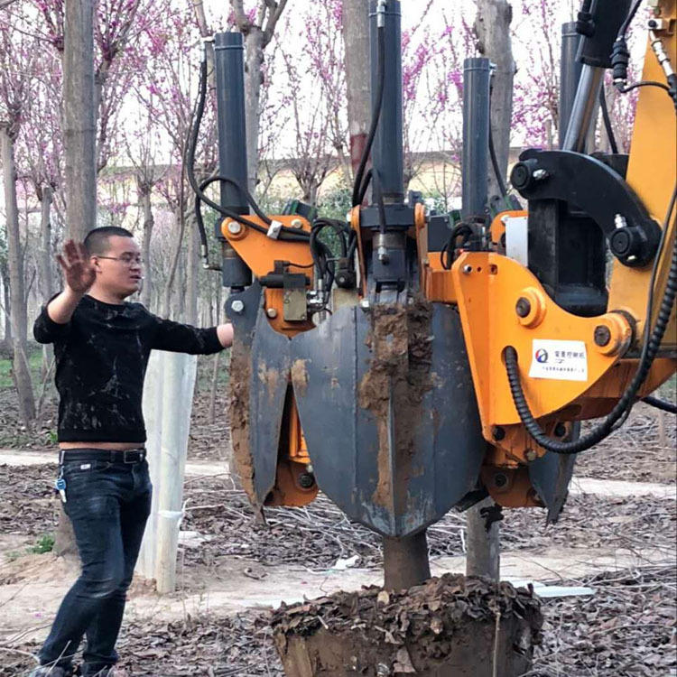 起树机常青机械生产四瓣式60五瓣式100六瓣式120型挖树移树机