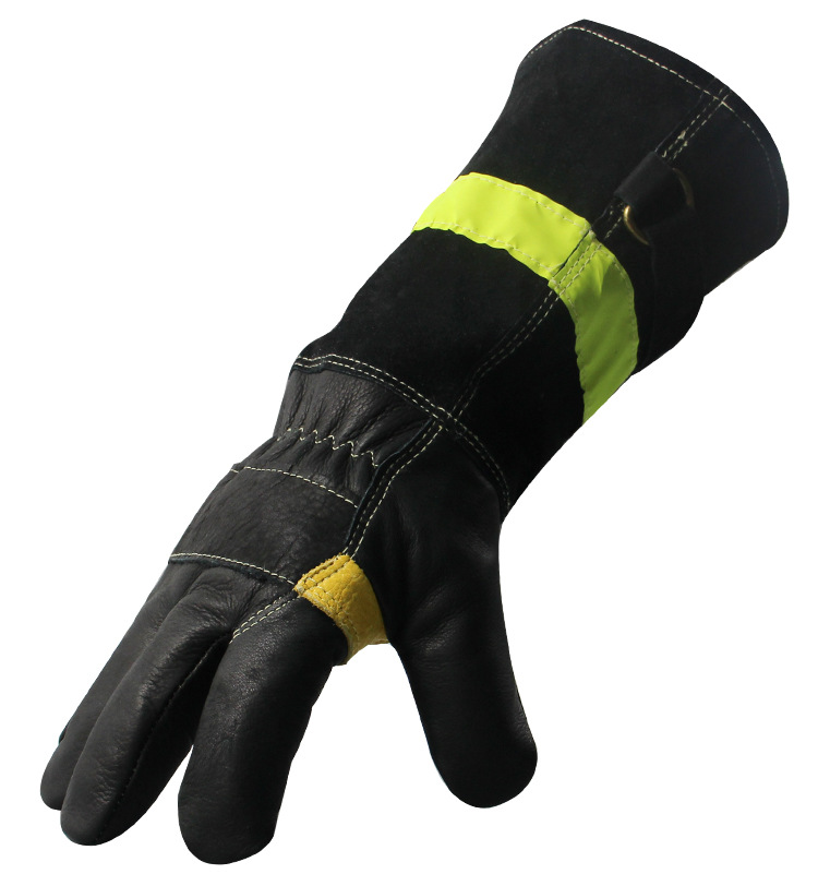 长款救援抢险消防手套 森林救火隔热防烫耐高温手套消防装备器材