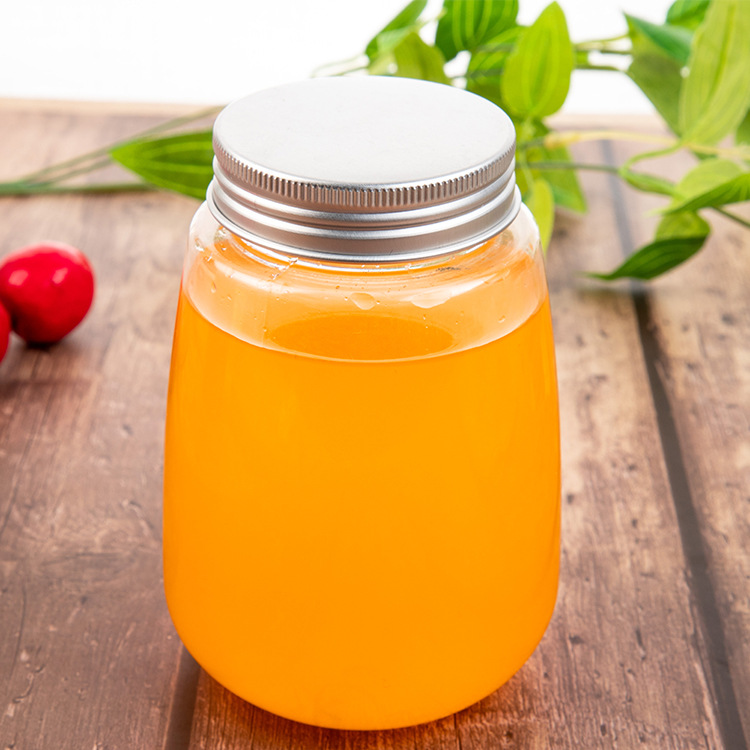 奶茶杯胶囊瓶透明pet塑料瓶 饮料瓶500ml鹿角巷奶茶瓶圆形杯