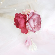 婴幼儿可爱蝴蝶结花朵发夹女童宝宝不伤发布包夹女孩碎发发卡头饰