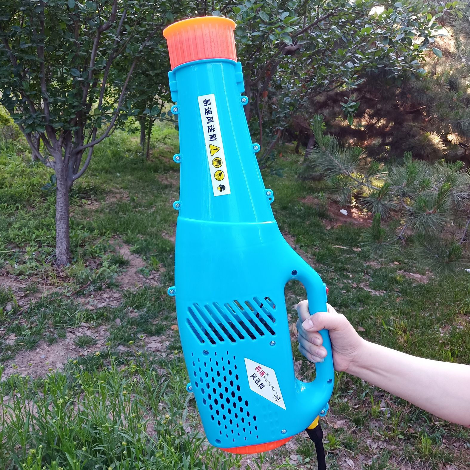 电动喷雾器送风筒新型喷雾器送风机送风桶风送式喷雾枪打药喷头