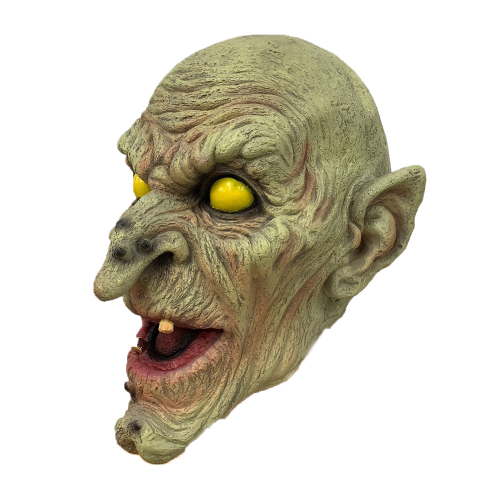 万圣节驼背女巫面具巫师3狂猎游戏同款恐怖吓人道具巫婆乳胶面具