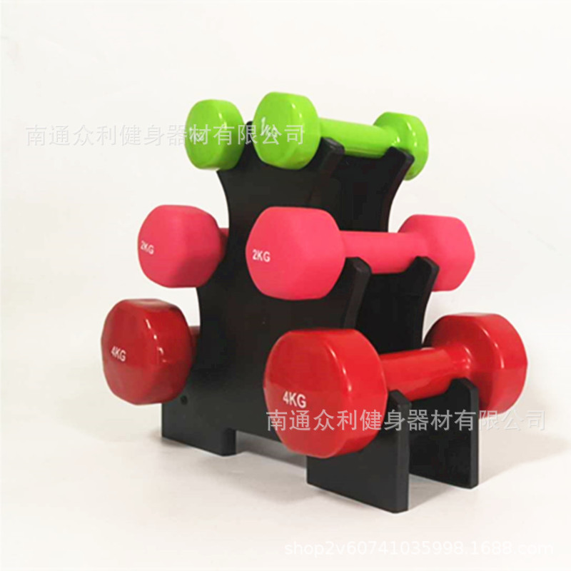 Large and Small Leaves Dog Bone Tower Dumbbell Rack Rotating Household Combination Fitness Small Dumbbell Storage Rack Factory Direct Supply