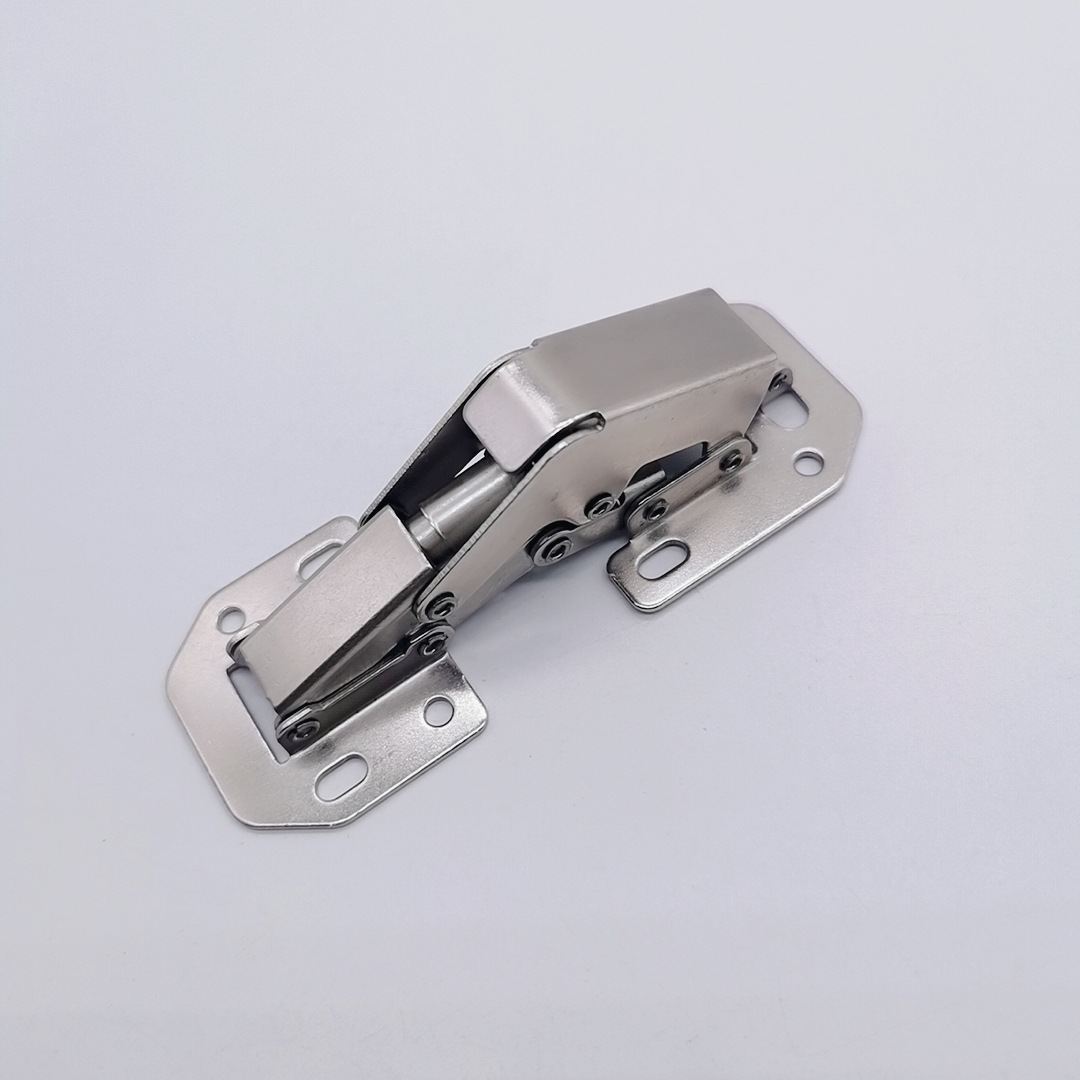 免打孔阻尼缓冲液压铰链 免开孔槽衣橱柜门合页 桥式明装弹子铰链