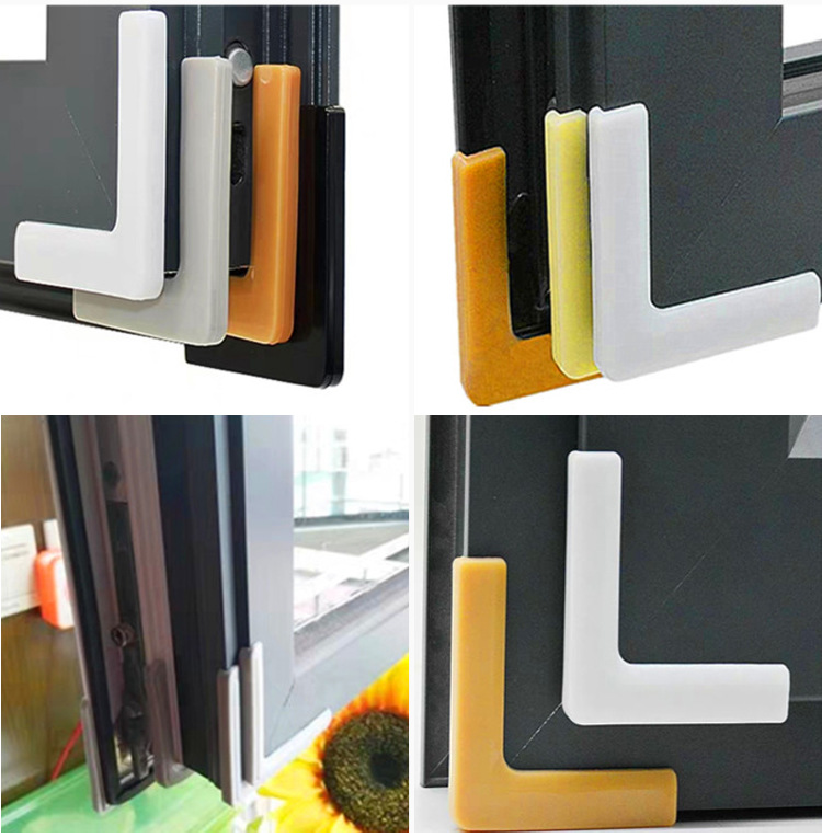 断桥铝窗户护角防撞角硅胶窗角保护套门窗内开防磕碰包玻璃铝合金