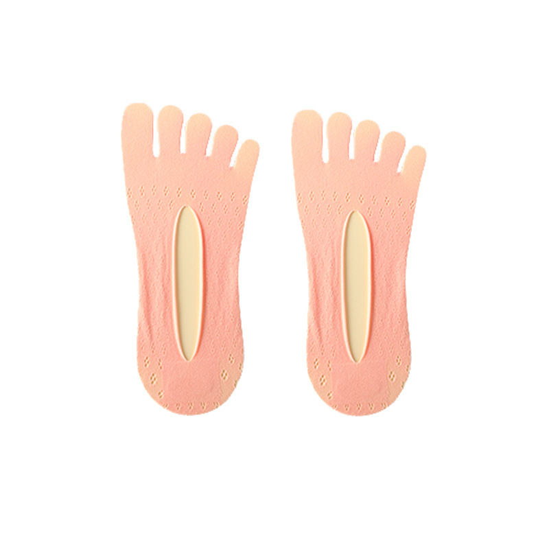 Summer Velvet Five-Finger Boat Socks Women's Breathable Thin Invisible Socks Mesh Women's Socks Toe Socks Factory Direct Sales