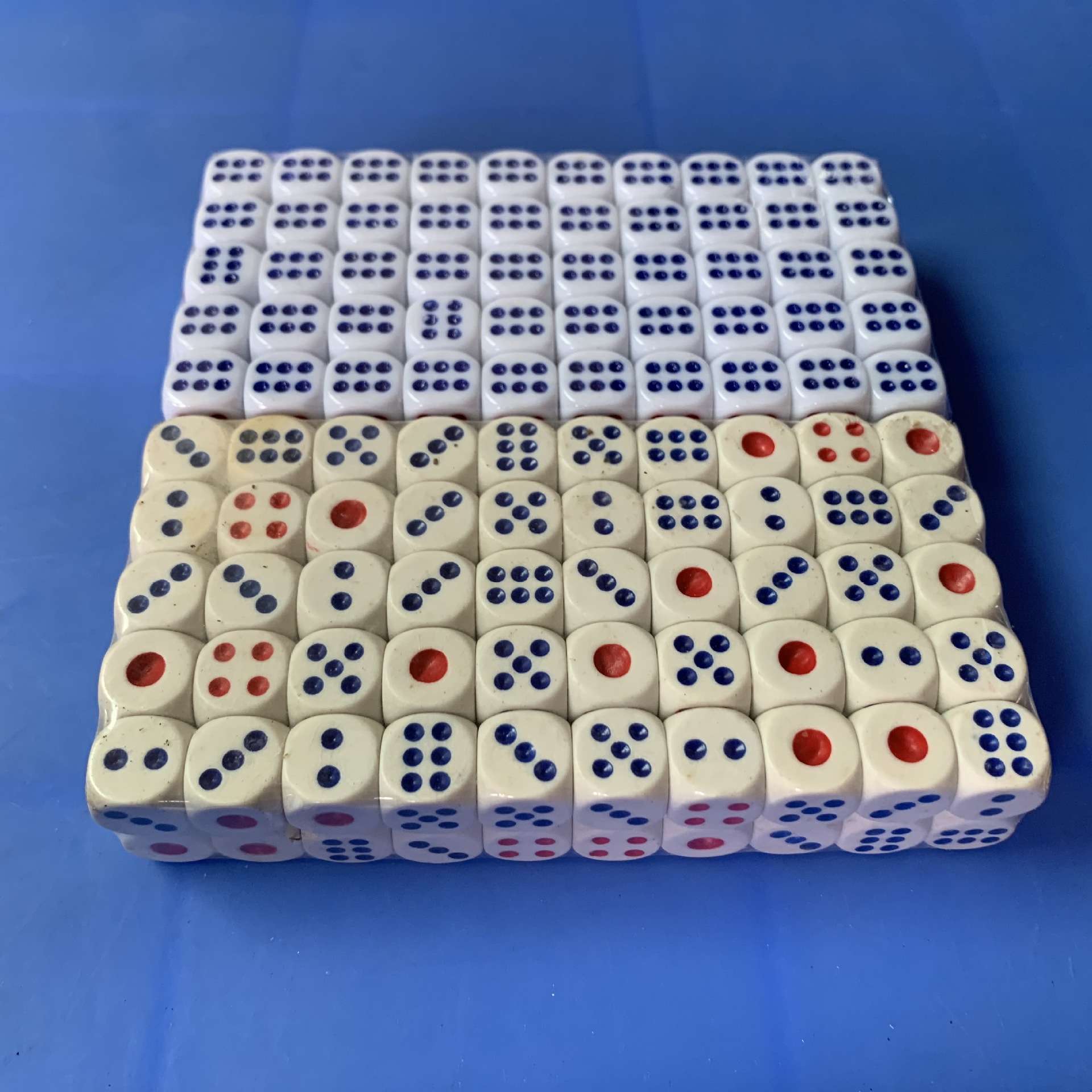 10#-25#普通骰子ktv酒吧骰子色子筛子骰仔常规点数红蓝点甩子投子